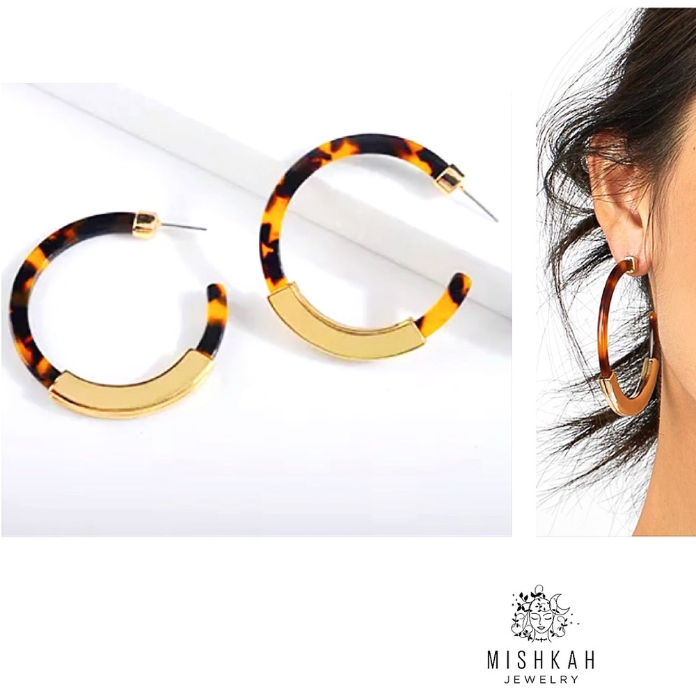 Just In🎉Bohemian Acrylic Acetate Hoop Earrings